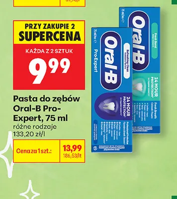 Pasta do zębów Oral-B Pro-Expert promocja w Biedronka
