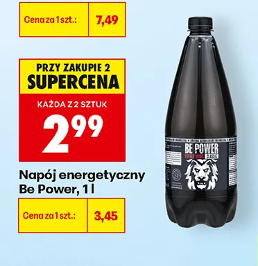Napój energetyczny Be Power promocja w Biedronka
