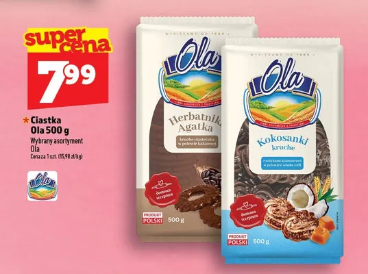 Ciastka Kokosanki kruche Ola promocja w TOPAZ