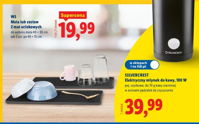 Elektryczny młynek do kawy 180W promocja w Lidl