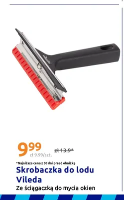 Skrobaczka do lodu Vileda ze ściągaczką do mycia okien promocja w Action