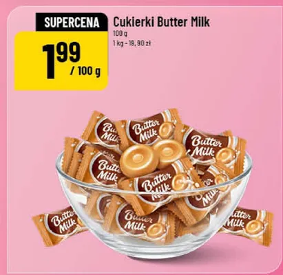 Cukierki Butter Milk promocja w POLOmarket