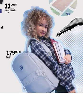 Plecak Oxford błękitny promocja w Empik