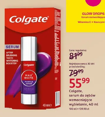 Serum do zębów wzmacniające wybielanie Colgate promocja w Rossmann