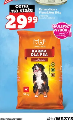 Karma dla psa Fiona & Atos z wołowiną promocja w TOPAZ