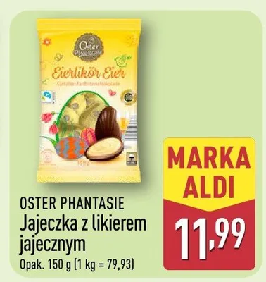 Jajeczka z ukierem jajecznym promocja w Aldi