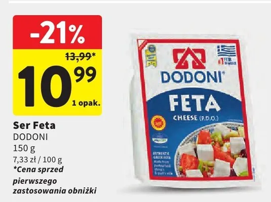 Ser Feta Dodoni promocja w Intermarche