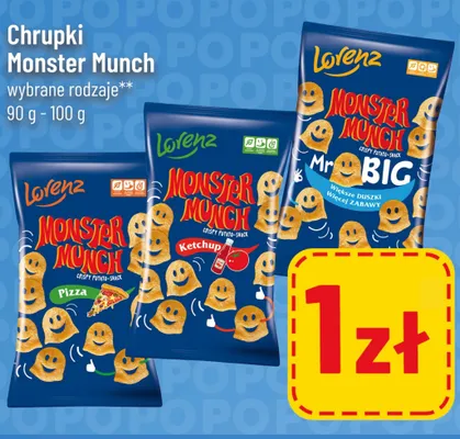 Chrupki Monster Munch Pizza Lorenz promocja w POLOmarket