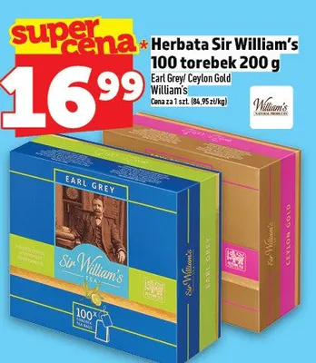 Herbata Sir William's 100 torebek promocja w TOPAZ