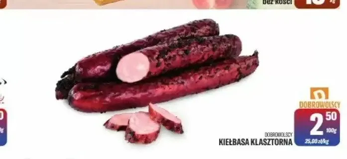 Kiełbasa klasztorna Dobrowolscy promocja w Tomi Markt
