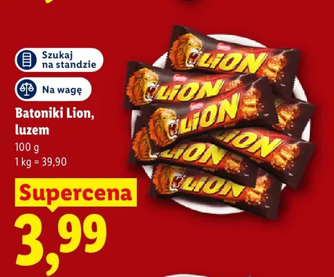 Batoniki Lion luzem promocja w Lidl