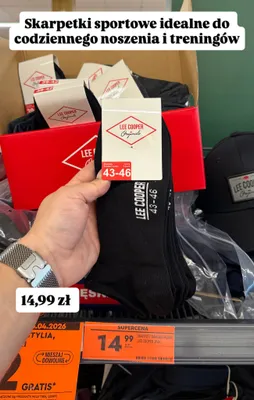 Skarpety damskie/męskie Lee Cooper Originals 3pak promocja w Biedronka