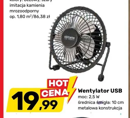 Wentylator USB 2,5W promocja w Bricomarche