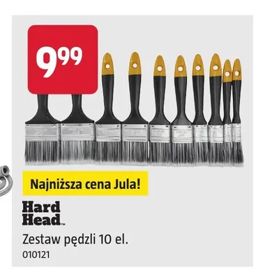 Zestaw pędzli malarskich Hard Head 10-pak promocja w Jula