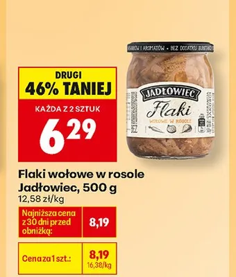 Flaki wołowe w rosole Jadłowiec promocja w Biedronka