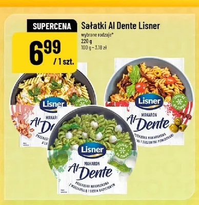 Sałatka Al Dente Lisner z mozzarellą i sosem bazyliowym promocja w POLOmarket