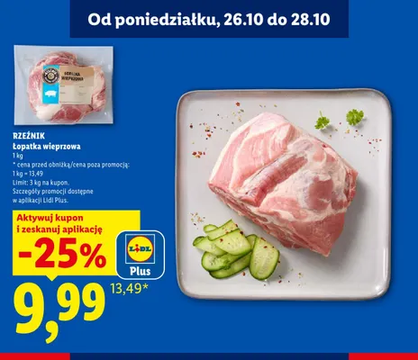 Łopatka wieprzowa Rzeźnik promocja w Lidl