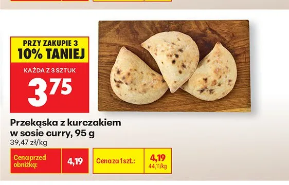 Przekąska z kurczakiem w sosie curry promocja w Biedronka
