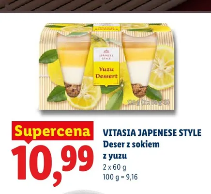 Deser z sokiem z yuzu Vitasia Japanese Style promocja w Lidl