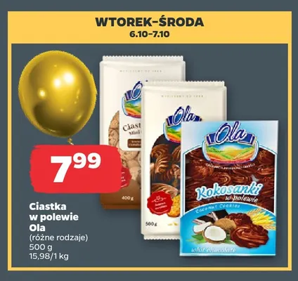 Ciastka w polewie Ola promocja w Netto