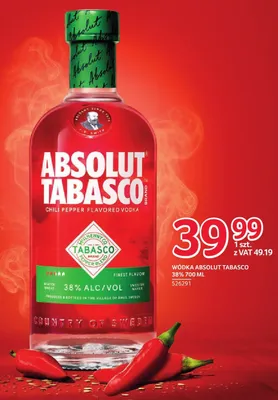 Wódka Absolut Tabasco promocja w Selgros