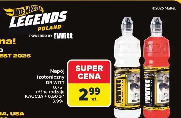 Napój izotoniczny Dr Witt Lychee promocja w Carrefour Market
