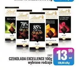 Czekolada Excellence Lindt promocja w Tomi Markt