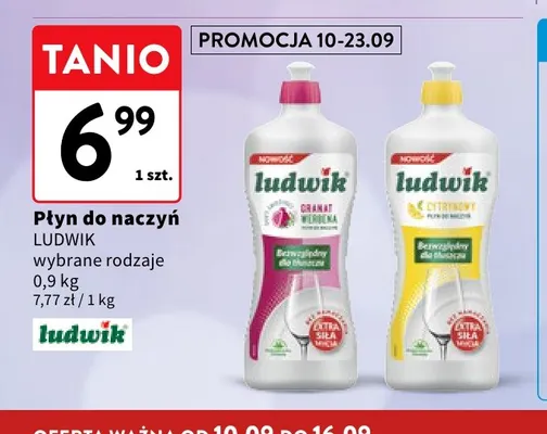 Płyn do naczyń Granat Werbena Ludwik promocja w Intermarche