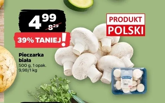 Pieczarka biała polska promocja w Netto