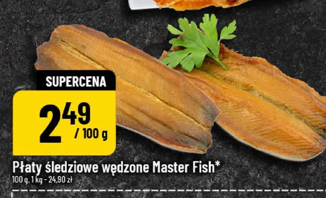 Płaty śledziowe wędzone Master Fish promocja w POLOmarket