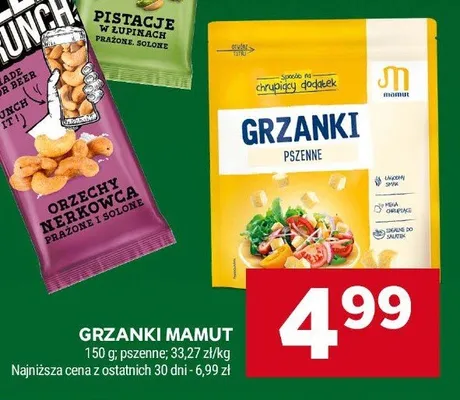 Grzanki pszenne Mamut promocja w Stokrotka