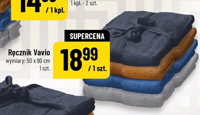Ręcznik Vavio 50x90cm promocja w POLOmarket