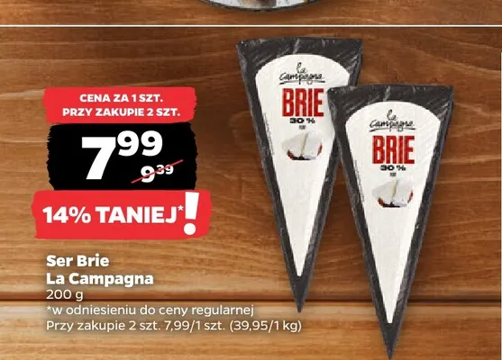 Ser Brie La Campagna promocja w Netto