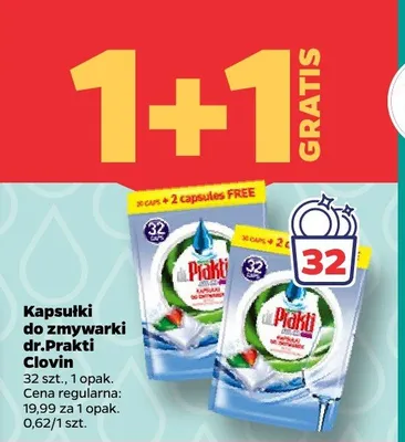Kapsułki do zmywarki dr.Prakti Clovin promocja w Netto