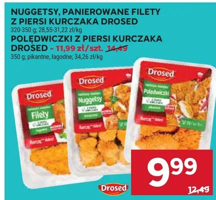 Nuggetsy, panierowane filety z piersi kurczaka promocja w Stokrotka