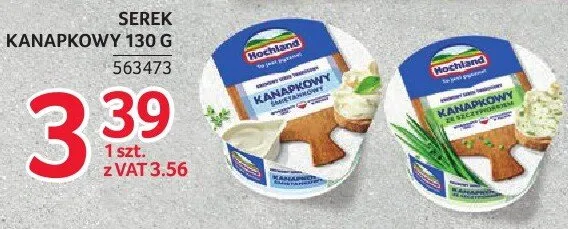 Ser kanapkowy Hochland 130g promocja w Selgros