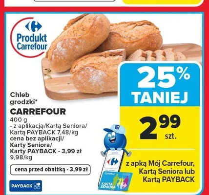 Chleb grodzki Carrefour promocja w Carrefour