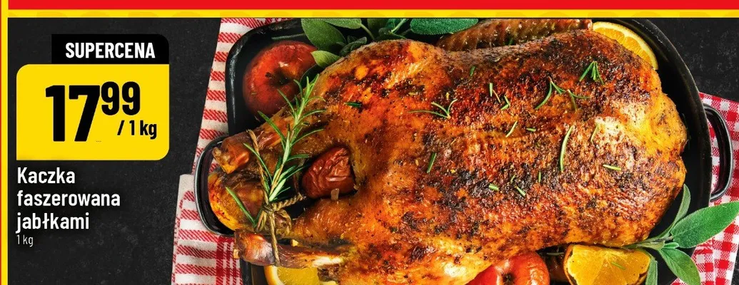 Kaczka faszerowana jabłkami promocja w POLOmarket