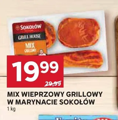 Mix wieprzowy grillowy w marynacie Sokołów promocja w Stokrotka