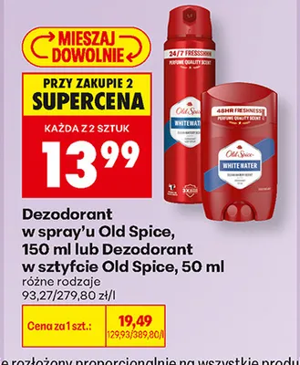 Dezodorant w spray'u Old Spice promocja w Biedronka