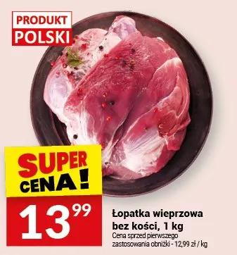 Łopatka wieprzowa bez kości promocja w Twój Market