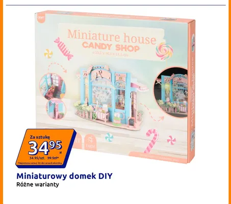 Miniaturowy domek DIY Craft World promocja w Action