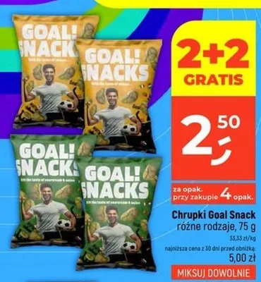 Chrupki Goal Snack promocja w Dealz