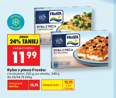 Ryba z pieca po włosku Frosta promocja w Biedronka