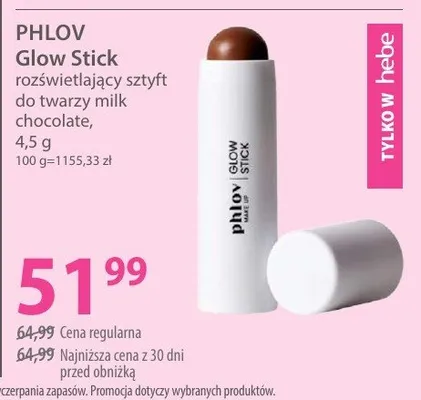 Rozświetlający sztyt do twarzy milk chocolate Glow Stick promocja w Hebe