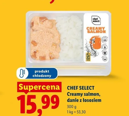 Danie gotowe Creamy salmon z łososiem Chef Select promocja w Lidl