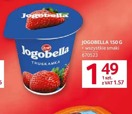 Jogurt Jogobella truskawkowy Zott promocja w Selgros