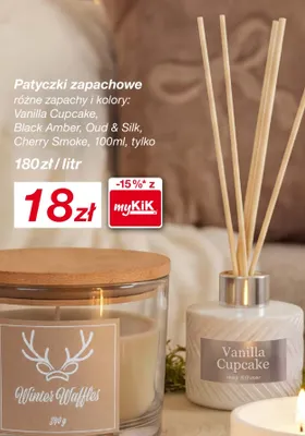 Patyczki zapachowe Vanilla Cupcake promocja w KiK