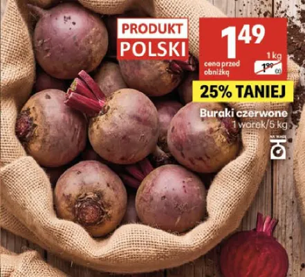 Buraki czerwone promocja w Delikatesy Centrum