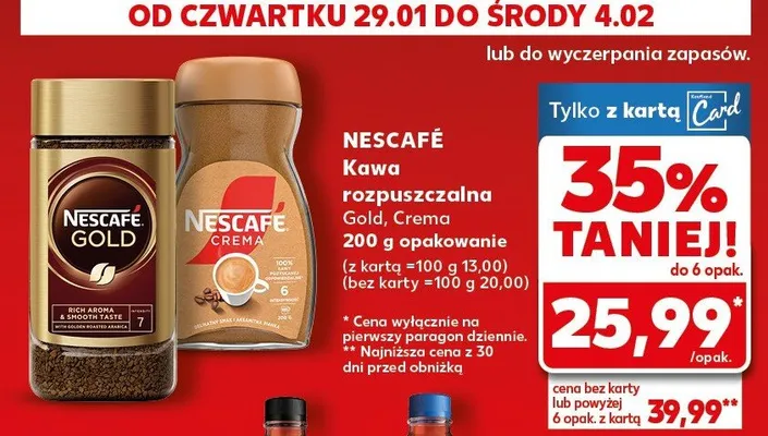 Kawa rozpuszczalna Gold 100g  promocja w Kaufland